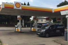 matson team at fuel station